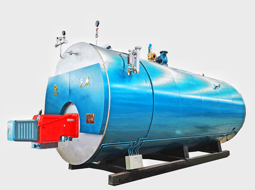 WNS型臥式三回程鍋殼式燃油燃氣蒸汽鍋爐（單爐膽）
